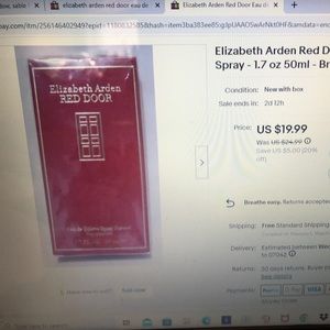 Elizabeth Arden Red Door Eau fe Toilette Spray, 1.7 Fl. OZ. 50 ml